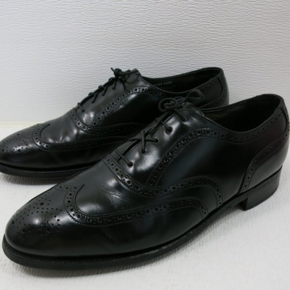Stafford Brogue Leather Dress Wingtip Oxfords Comfort Plus Men's Footwear 12 D/B